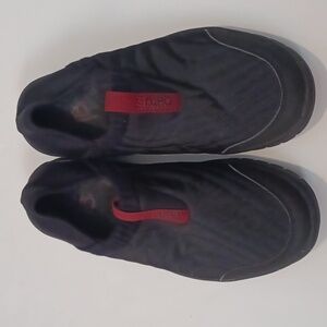 Ryka Sami Black Slip-On Shoes with Red Details Sz.7.5W.  EUC!